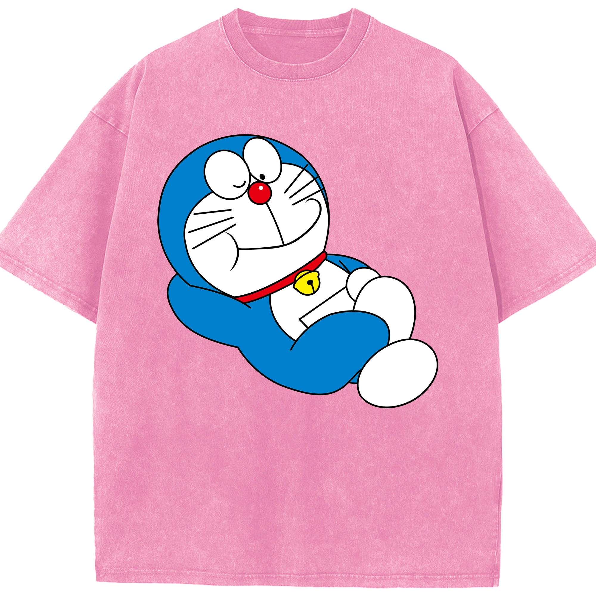 （画像用） ドラえもん Doraemon 綿100% ヴィンテージ風 半袖Tシャツ（フロントプリント）
